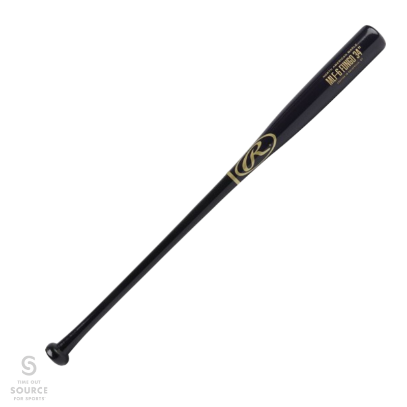 Rawlings Fungo 34" Wood Baseball Bat Black / Navy Maple (2022