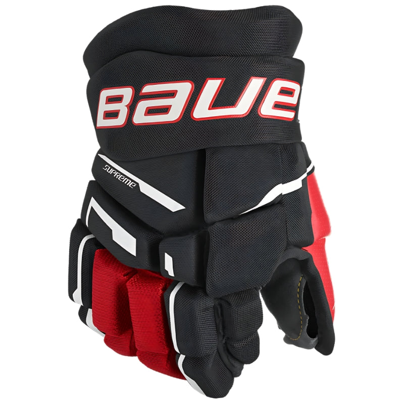 Bauer Hockey Gloves Bauer Supreme M3 Intermediate Hockey Gloves 12 Black Red