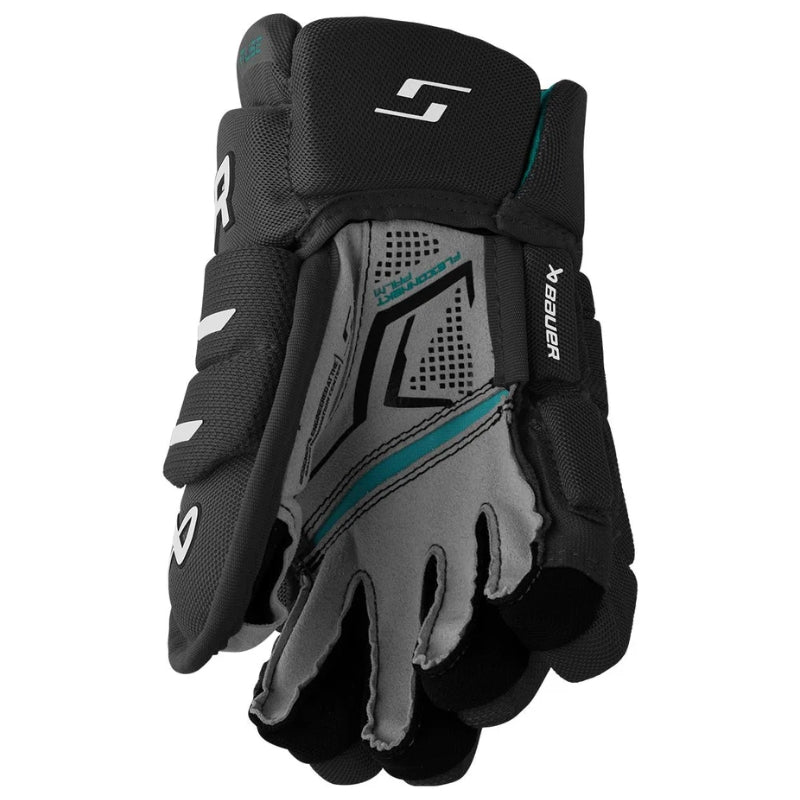 Bauer Hockey Protective Gear Bauer Supreme Fuse Hockey Gloves Youth 2026 Black White 8" 9"