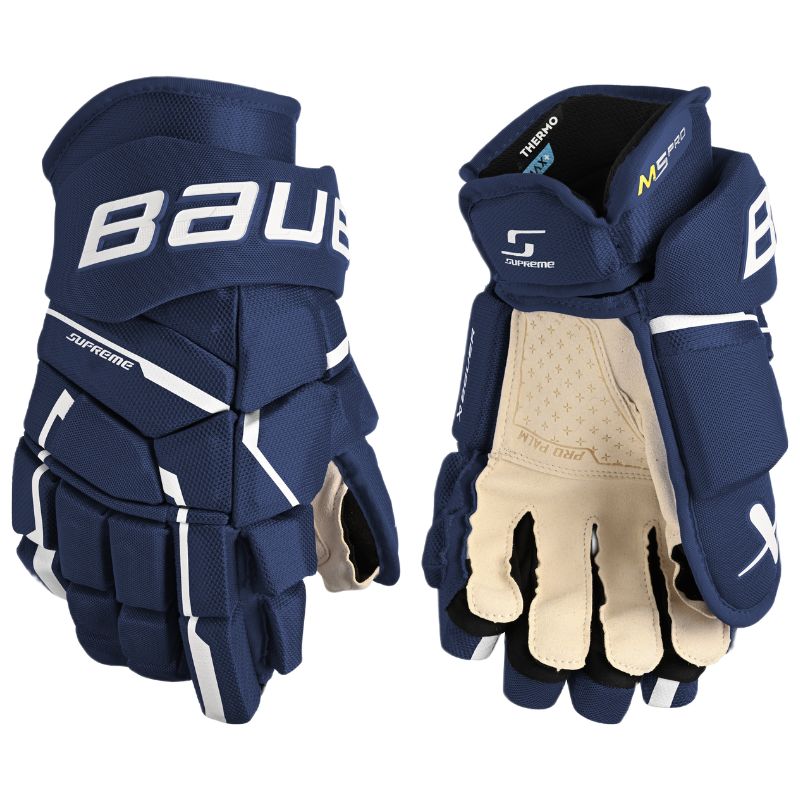 Bauer Hockey Protective Gear Bauer Supreme M5 Pro Hockey Gloves Senior 2023 Navy