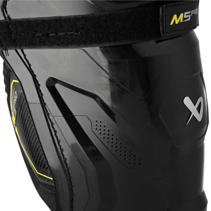 Bauer Hockey Shin Guards Bauer Supreme M5 Pro Junior Hockey Shin Guards Black