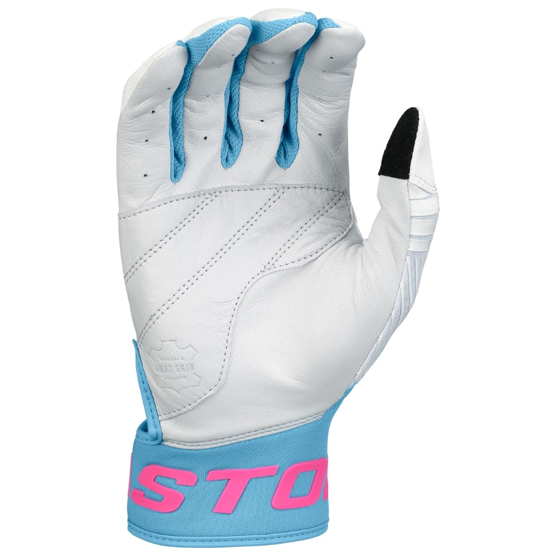 Easton Baseball Gloves Easton Walk-Off Ethos Batting Gloves Adult White Blue Pink WO25BG