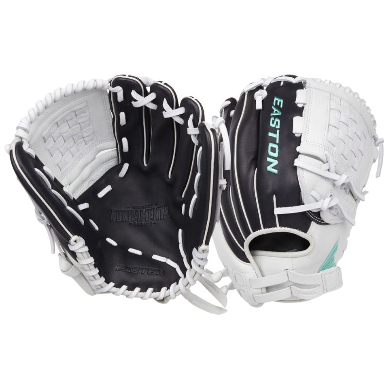 Easton Fastpitch Softball Gloves Fundamental 12" (2026) Girls' FMFP12B Black/White Right-hand throw Left-hand throw