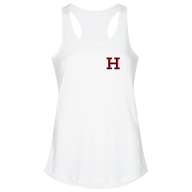 HLL Baseball Team Apparel HLL ATC Pro Spun Raceback Tank Small H Logo Women White