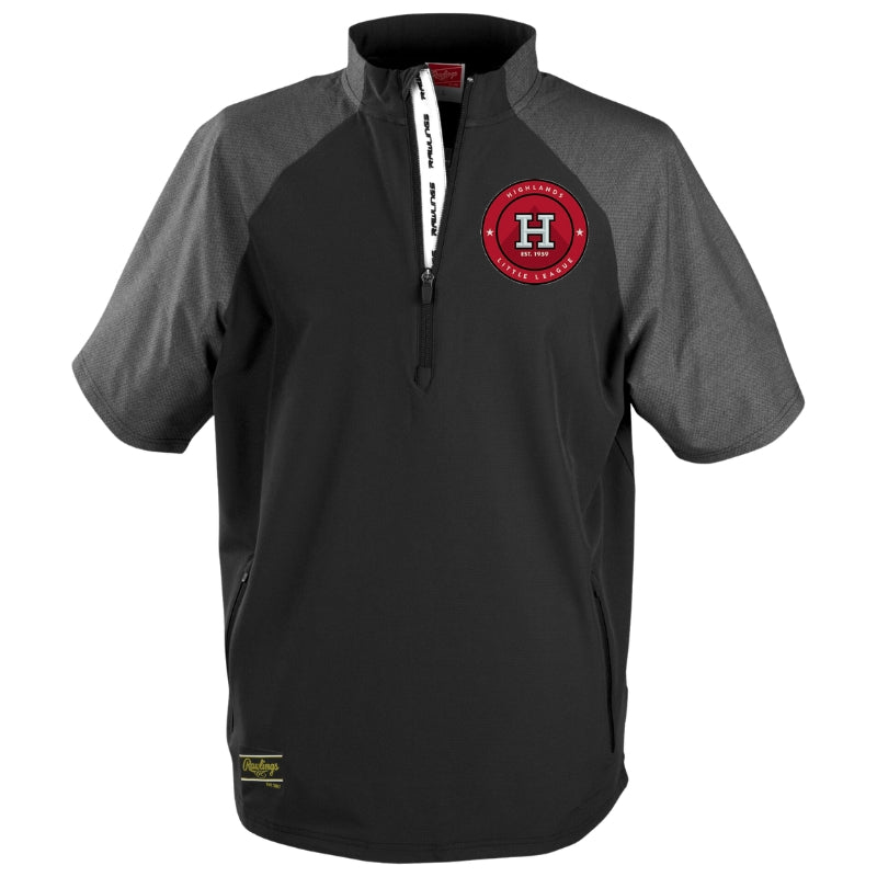 HLL Baseball Team Apparel HLL Rawlings ColorSync Short Sleeve Cage Jacket Adult
