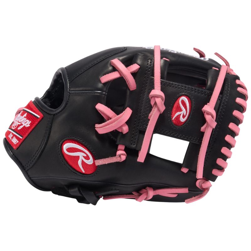 Rawlings Baseball Infield Gloves Rawlings R9 ContoUR 11.25" (2026) Youth R91125U-2BP Black/Pink RHT
