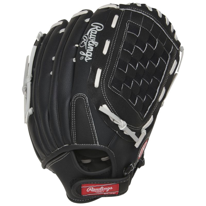 Rawlings Baseball and Softball Fielding Gloves Rawlings RSB Series 14" Outfield Slo-pitch Softball (2026) Adult RSB140GB Black/Gray Right-hand throw Left-hand throw