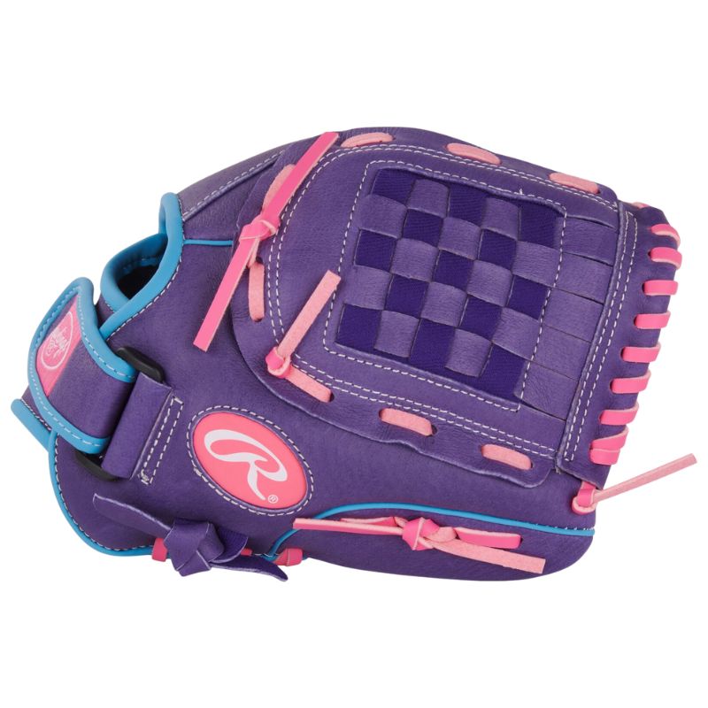 Rawlings Softball Gloves Rawlings Sure Catch 11" (2026) Youth SCSB110PU Purple/Columbia Blue/Pink LHT