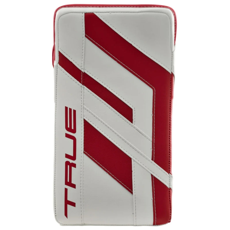TRUE Hockey Protective Gear TRUE HZRDUS 9X4 Goalie Blocker Senior 2024 White Red