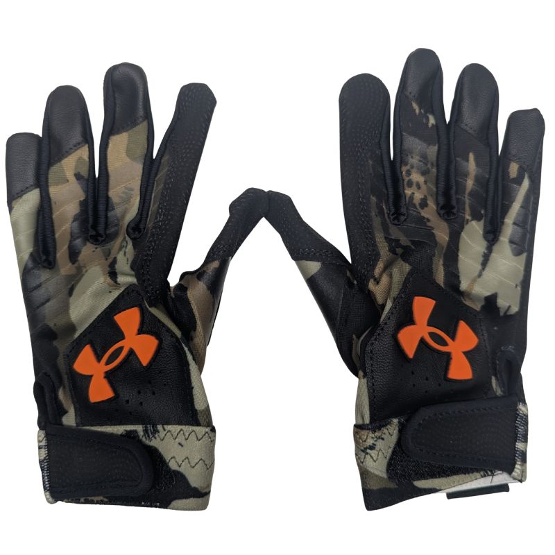Under Armour (UA) Baseball Batting Gloves Under Armour (UA) Under Armour Clean Up Limited Edition Youth Black/Camo/Orange 6000256 2026