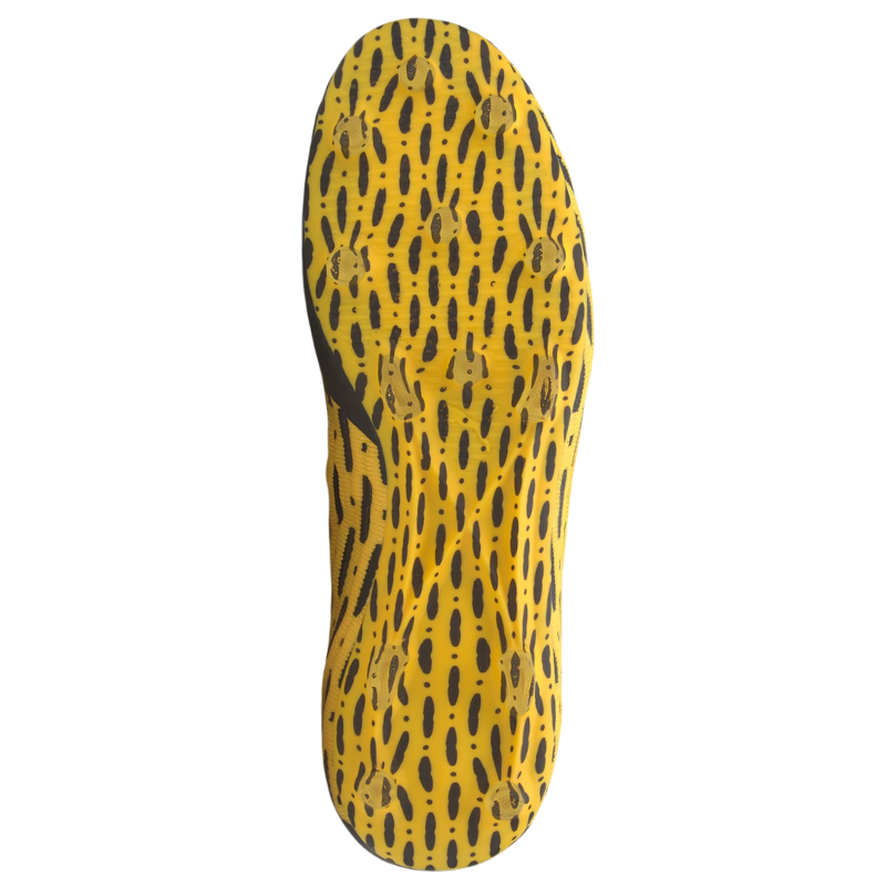 Puma Future 5.1 Netfit Firm Ground Soccer Cleats Junior Yellow/Black bottom pointing up