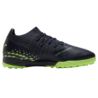 Puma Future Z 3.4 TT Soccer Turf Boots Black/Green Adult side pointing right