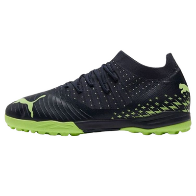 Puma Future Z 3.4 TT Soccer Turf Boots Black/Green Adult side pointing left