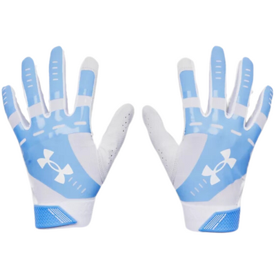 Under Armour Radar Baseball Batting Gloves Women`s blue/grey back of both gloves