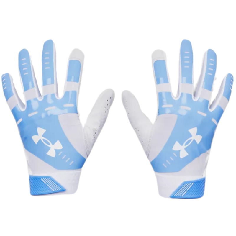 Under Armour Radar Baseball Batting Gloves Women`s blue/grey back of both gloves