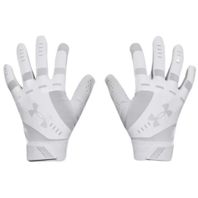 Under Armour Radar Baseball Batting Gloves Women`s white/grey back of both gloves