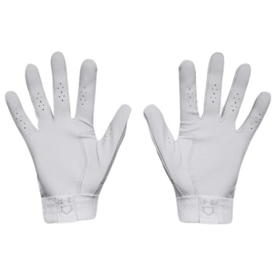 Under Armour Radar Baseball Batting Gloves Women`s white/grey front (palm) of both gloves