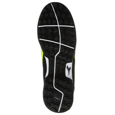 Diadora Brasil LT Soccer Turf Boots Black/Yellow Junior bottom pointing up