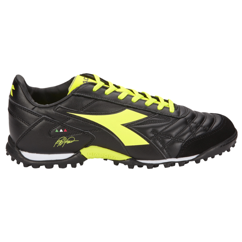 Diadora M.Winner Soccer Turf Boots Black/Neon Adult side pointing right