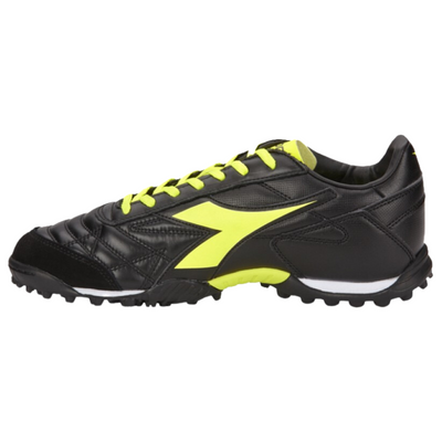 Diadora M.Winner Soccer Turf Boots Black/Neon Adult side pointing left