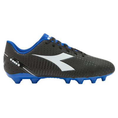 Diadora Pichichi 5 MG14 Soccer Cleats Adult Black/White/Blue side pointing right