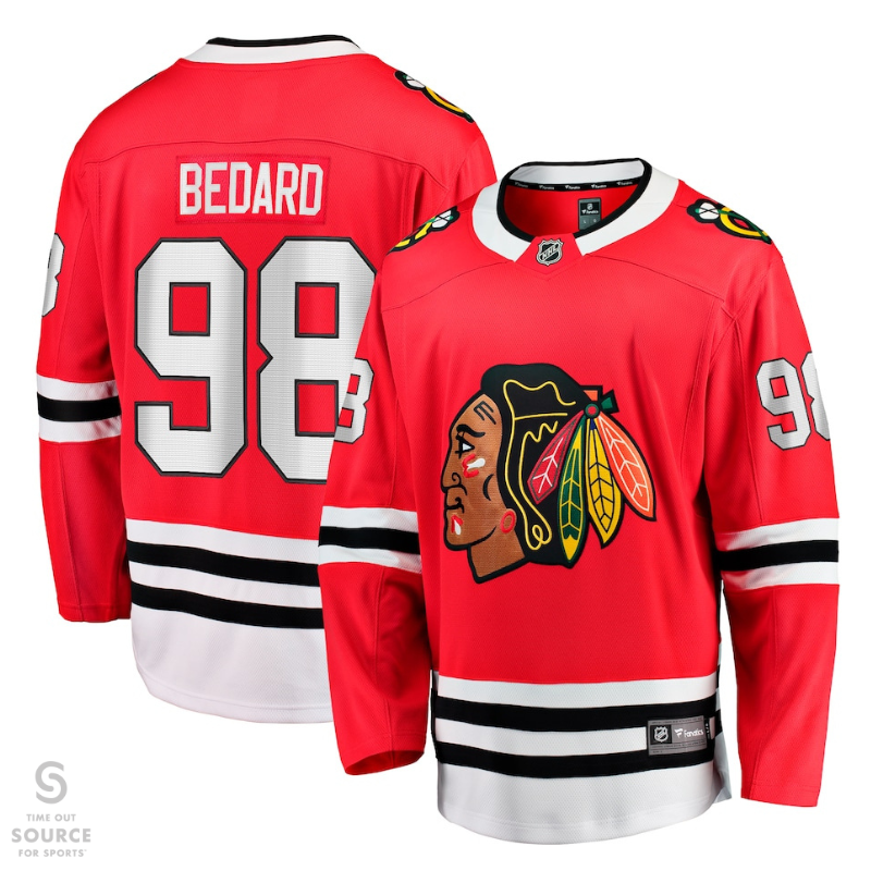 Fanatics Chicago Blackhawks Breakaway Player Jersey- Connor Bedard- Adult