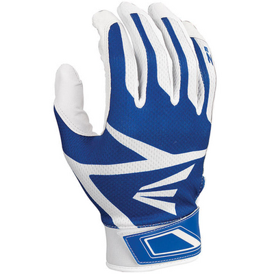 Easton Z3 Baseball Batting Gloves White/Royal Adult back