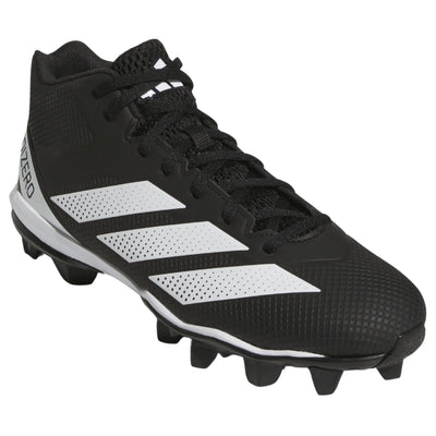 Adidas Football Shoes Adidas Adizero Impact.2 Molded Rubber Football Cleats Adult Black White