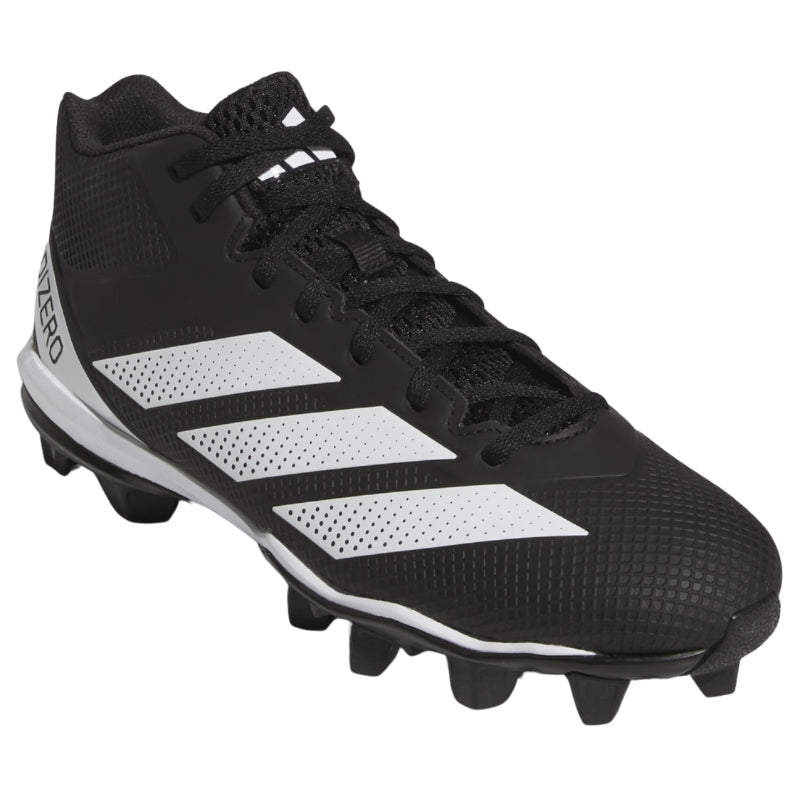 Adidas Football Shoes Adidas Adizero Impact.2 Molded Rubber Football Cleats Adult Black White