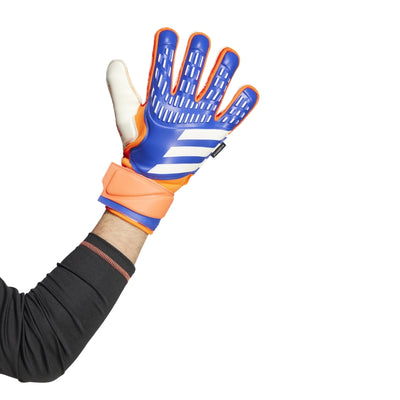 Adidas Soccer Accessories Adidas Predator Match Fingersave Goalkeeper Gloves Adult Blue Red White