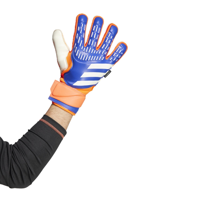 Adidas Soccer Accessories Adidas Predator Match Fingersave Goalkeeper Gloves Adult Blue Red White