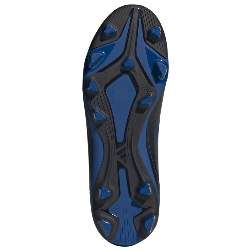 Adidas Soccer Shoes Adidas Goletto IX FG Soccer Cleats Junior Black Blue Soccer Boots