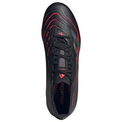 Adidas Soccer Shoes Adidas Predator League Soccer Turf Boots Adult Black Gray Red