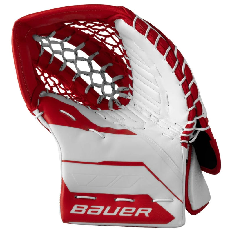 Bauer Goalie Protective Gear Bauer Supreme Fuse Hockey Goalie Catcher Senior 2026 White Red