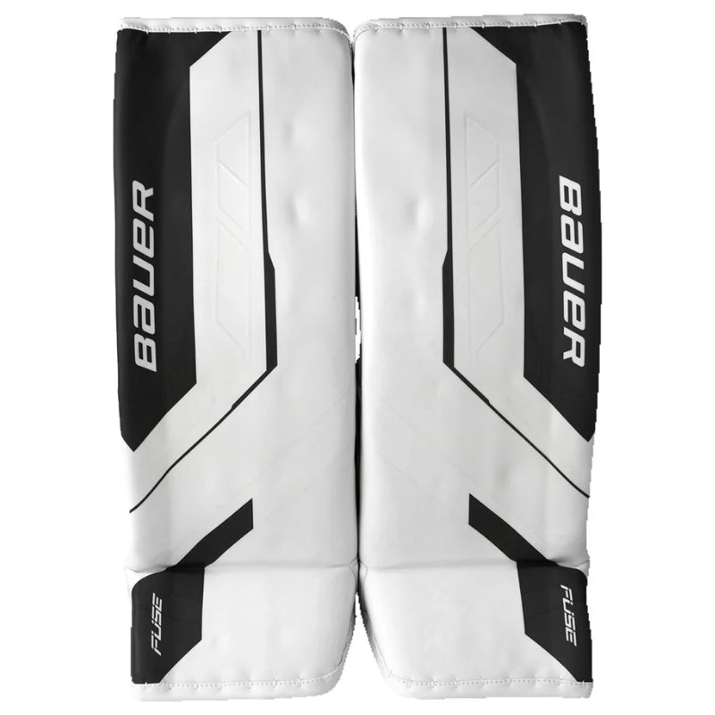 Bauer Goalie Protective Gear Bauer Supreme Fuse Hockey Goalie Leg Pads Senior 2026 White Black