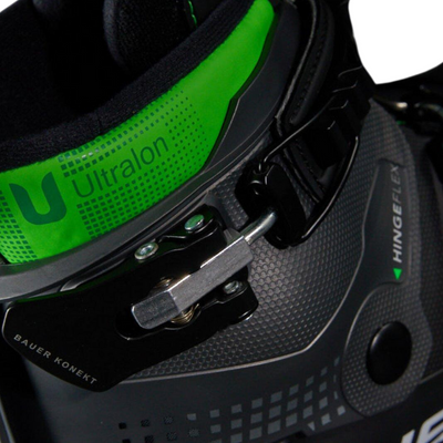 Bauer Goalie Skates Bauer Konekt (2022) Senior Black close-up of side buckle, facing right