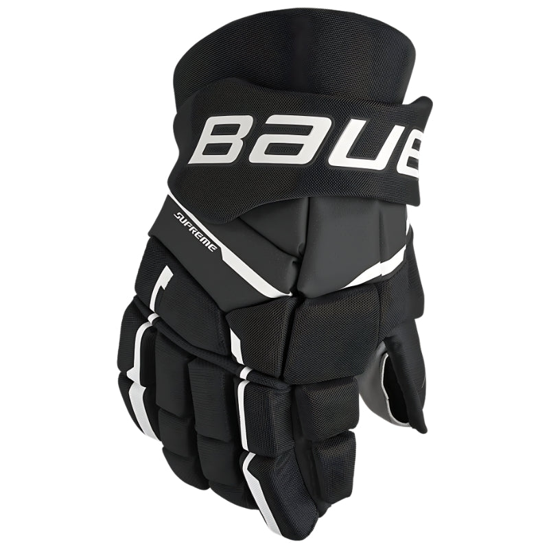 Bauer Hockey Gloves Bauer Supreme M3 Intermediate Hockey Gloves 12 Black White