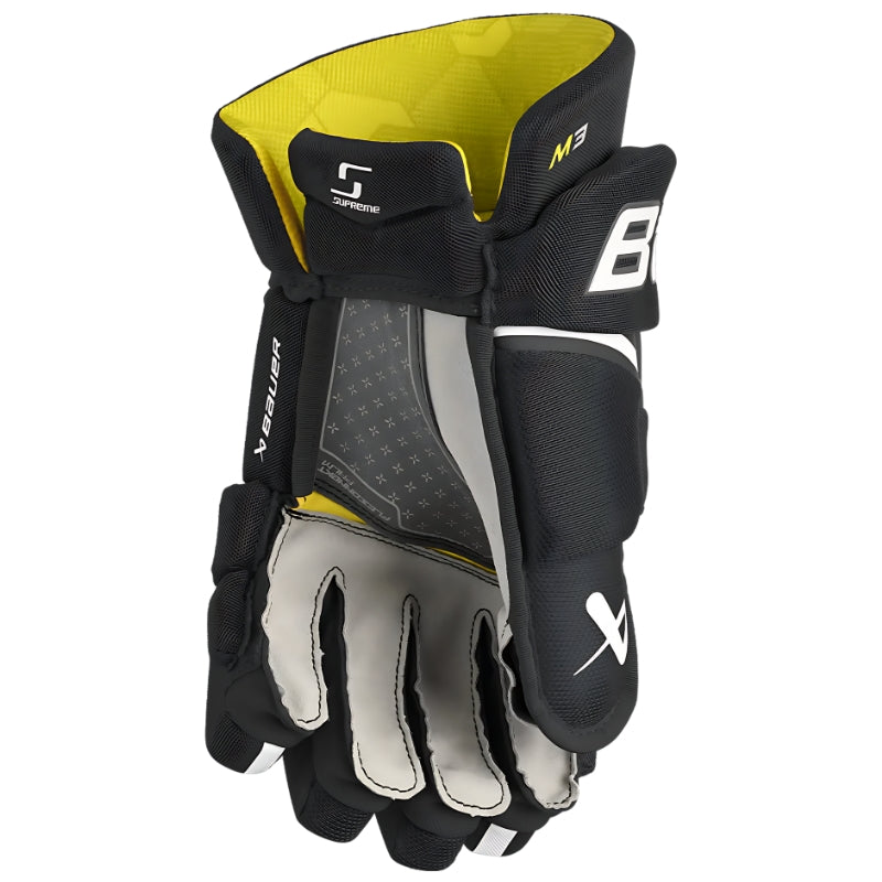 Bauer Hockey Gloves Bauer Supreme M3 Intermediate Hockey Gloves 13 Black White