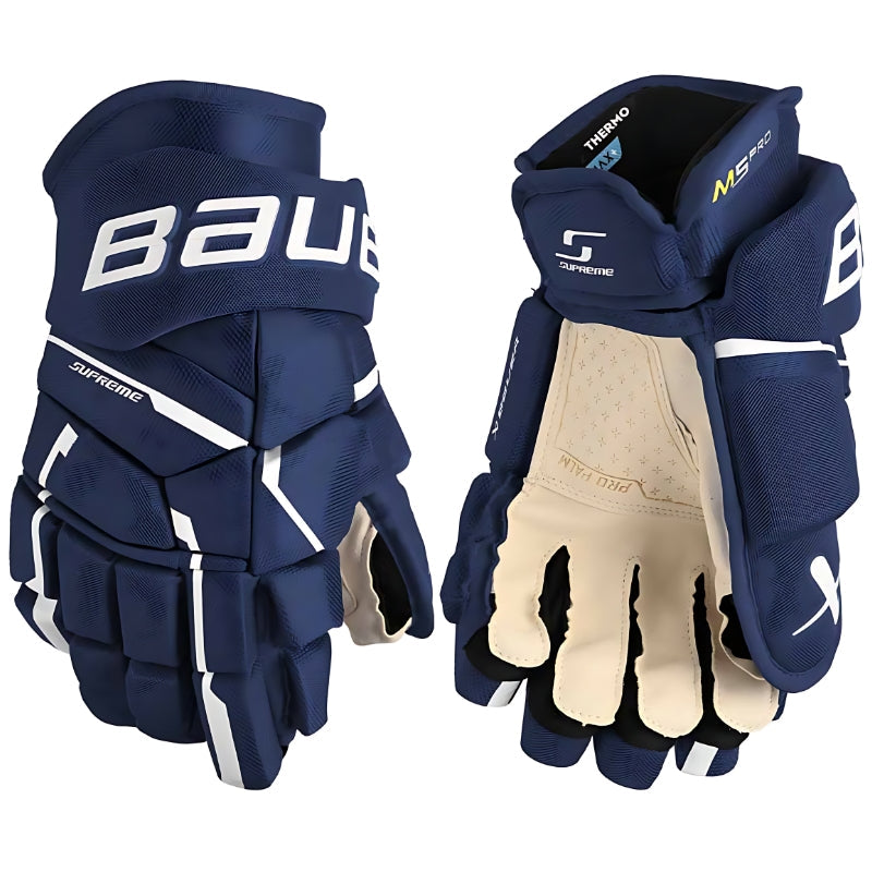 Bauer Hockey Gloves Bauer Supreme M5 Pro Intermediate Hockey Gloves 12 Navy