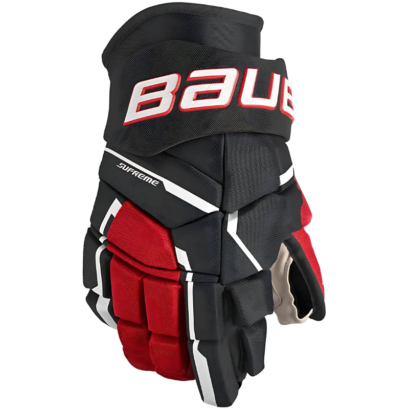 Bauer Hockey Gloves Bauer Supreme M5 Pro Intermediate Hockey Gloves 13 Black Red