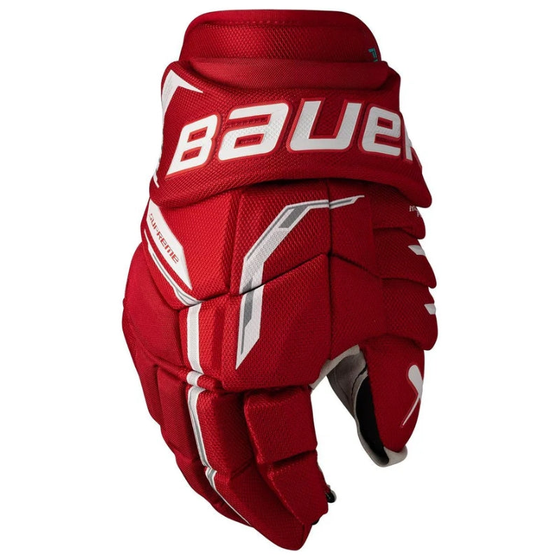 Bauer Hockey Protective Gear Bauer Supreme Fuse Hockey Gloves Intermediate 2026 Red