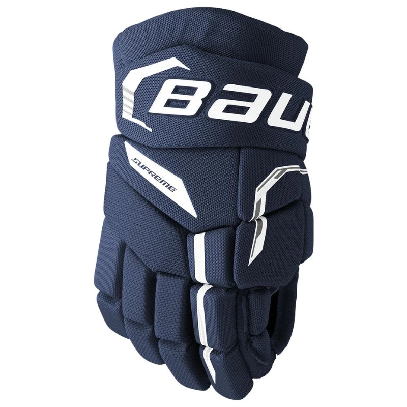 Bauer Hockey Protective Gear Bauer Supreme Fuse Hockey Gloves Youth 2026 Navy