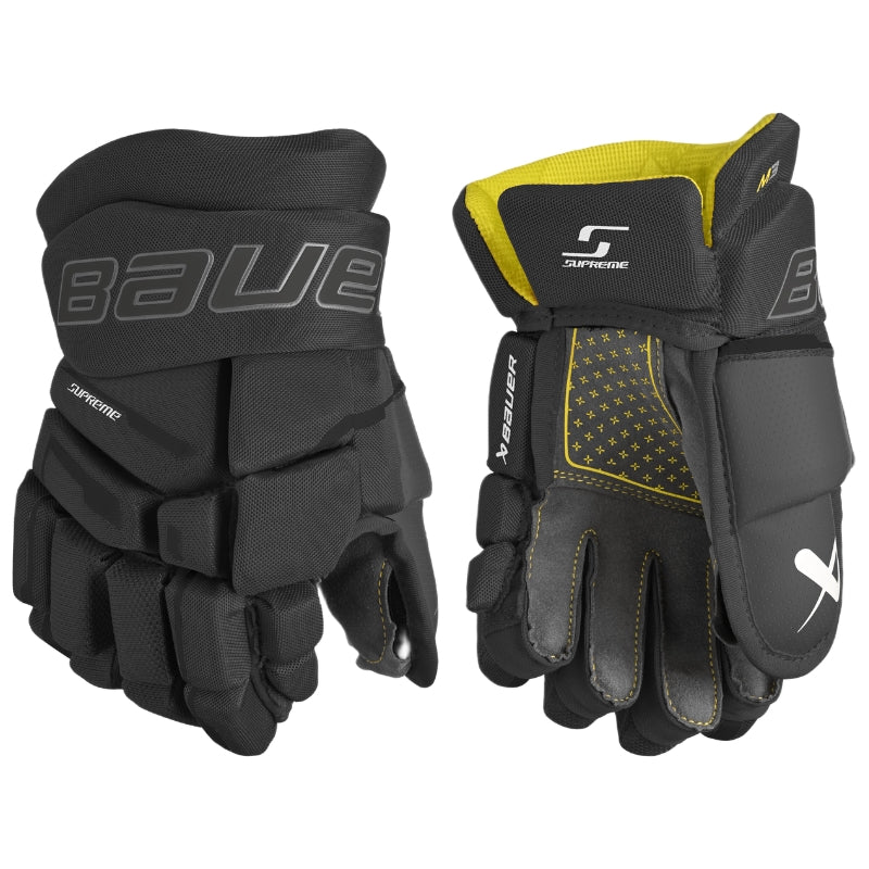 Bauer Hockey Protective Gear Bauer Supreme M3 Hockey Gloves Junior 2023 Black