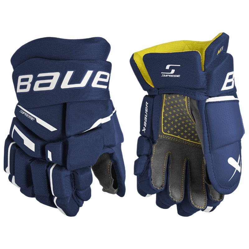 Bauer Hockey Protective Gear Bauer Supreme M3 Hockey Gloves Junior 2023 Navy