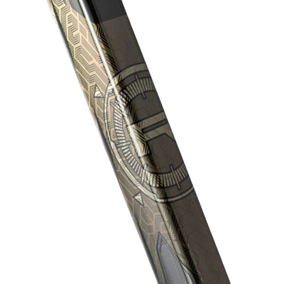 Bauer Hockey Sticks Bauer PROTO-R Black Grip (2024) Senior Black close-up of stick showing 'R'