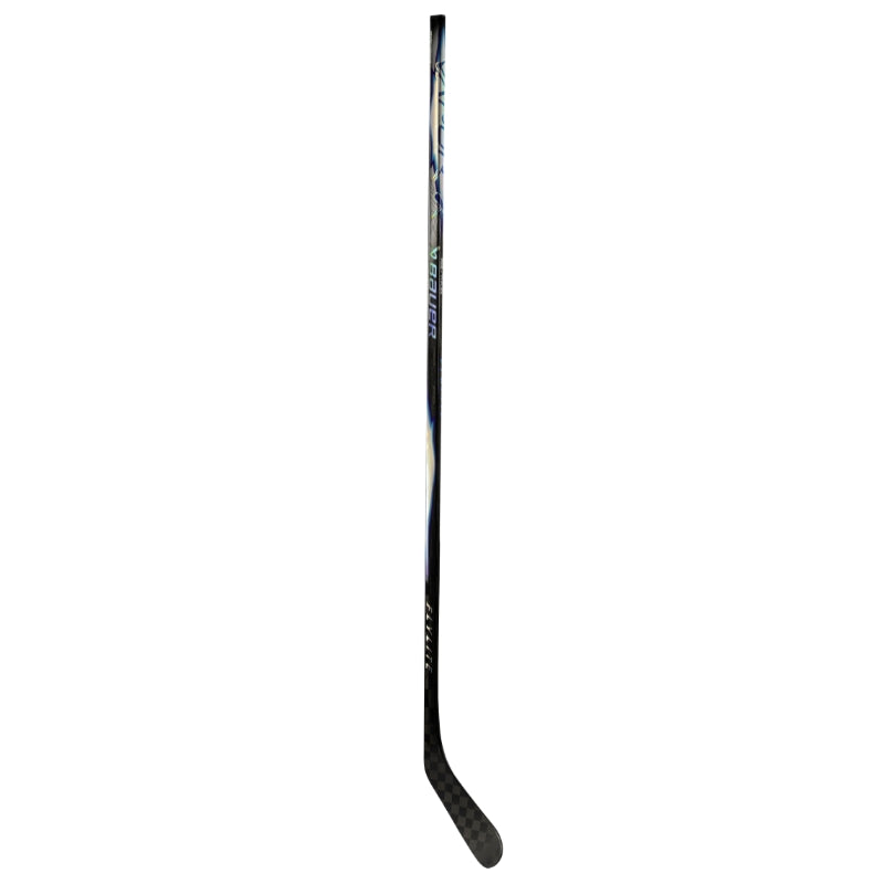 Bauer Hockey Sticks Bauer Vapor Flylite (2025) Senior Black/White/Blue side vertical with blade pointing lower-right