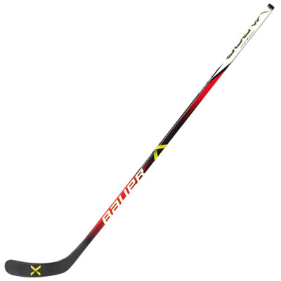 Bauer Hockey Sticks Bauer Vapor Grip (2023) Youth Black/Red/White side diagonal with blade pointing left