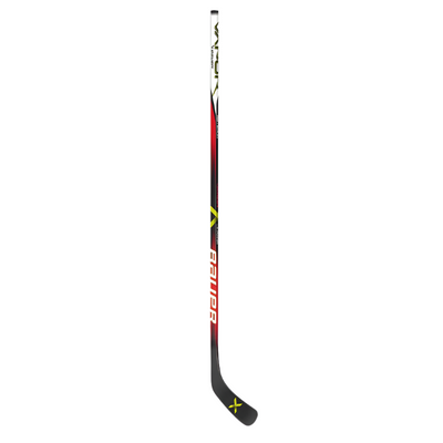 Bauer Hockey Sticks Bauer Vapor Grip (2023) Youth Black/Red/White side vertical with blade pointing lower-right