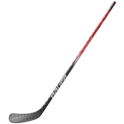 Bauer Hockey Sticks Bauer Vapor Hyperlite 2 Grip Red (2023) Junior side diagonal with blade pointing left