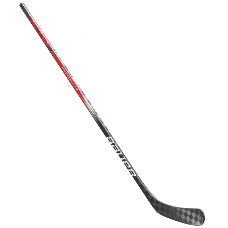 Bauer Hockey Sticks Bauer Vapor Hyperlite 2 Grip Red (2023) Junior side diagonal with blade pointing right